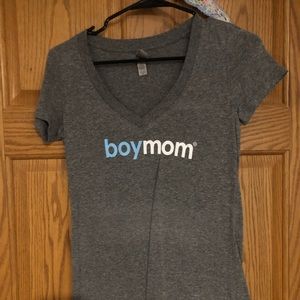 Boy mom v neck